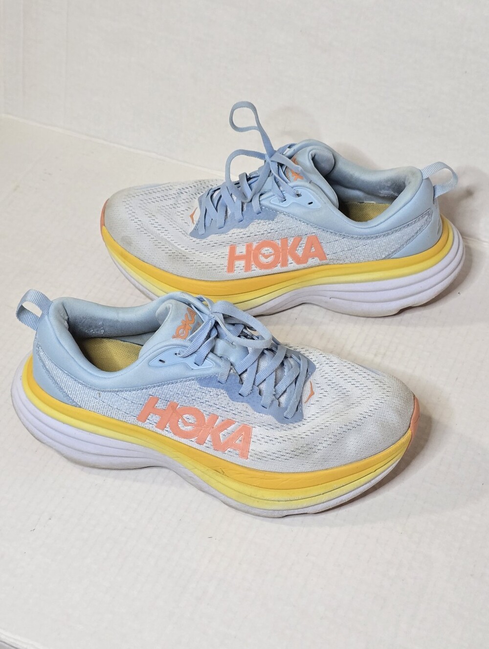 HOKA Bondi 8 Women's 9 Summer Song Country Air Running Shoes 1127952 SSCA